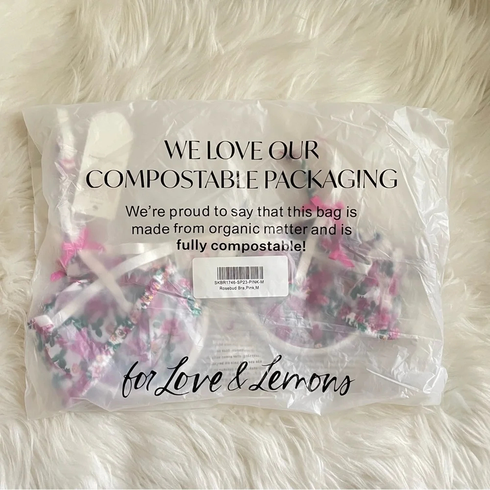 Victoria’s Secret For Love & Lemons Heart Bloom Floral Underwire Bra Medium NWT